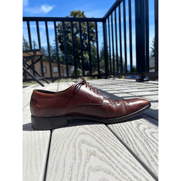 To Boot Brown Leather Oxfords - Picture 2 of 10